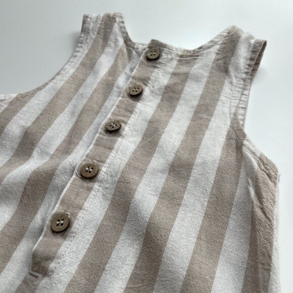 Rylee + Cru Sleeveless Striped Romper - Picture 3 of 5